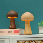 Wooden Mushroom Lamp · By AURORA